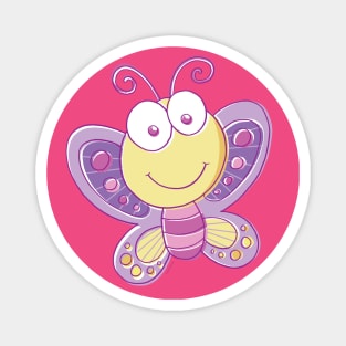 Cute Cartoon Butterfly Magnet